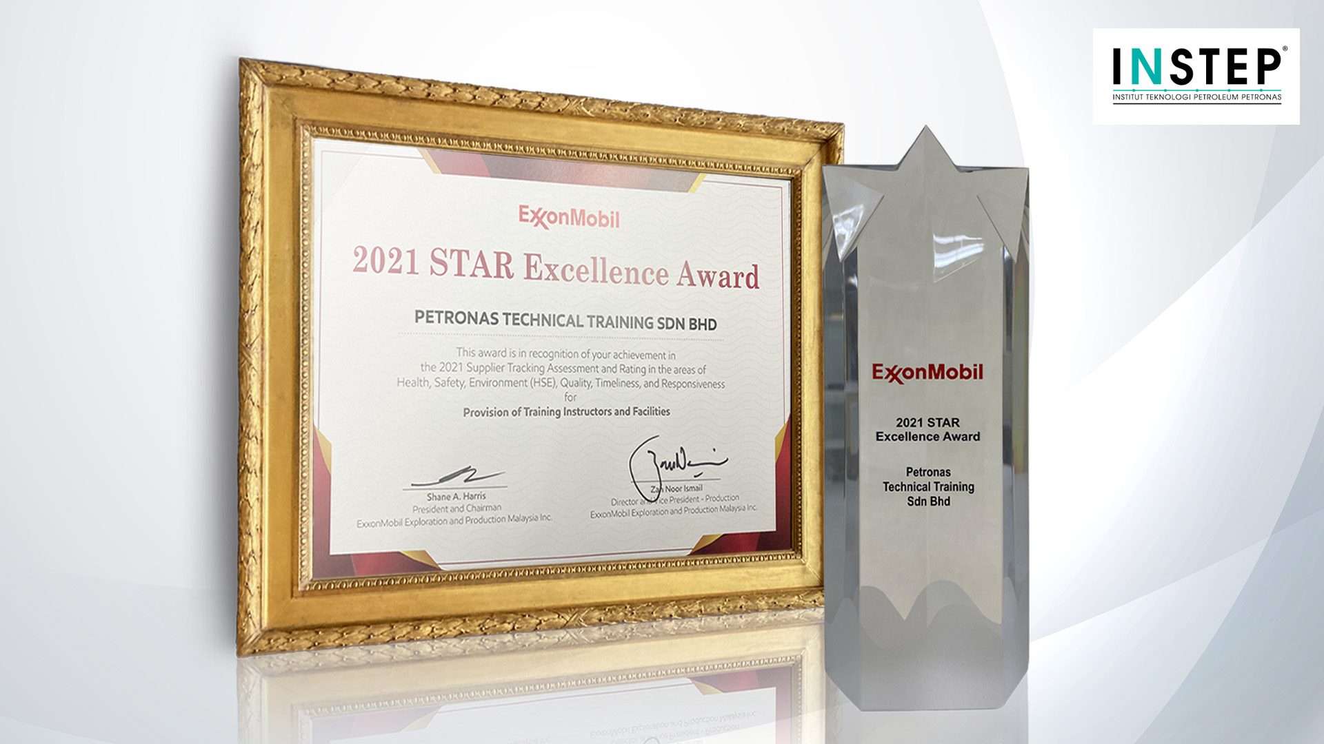 INSTEP Bags its First STAR Excellence Award 2021 from ExxonMobil