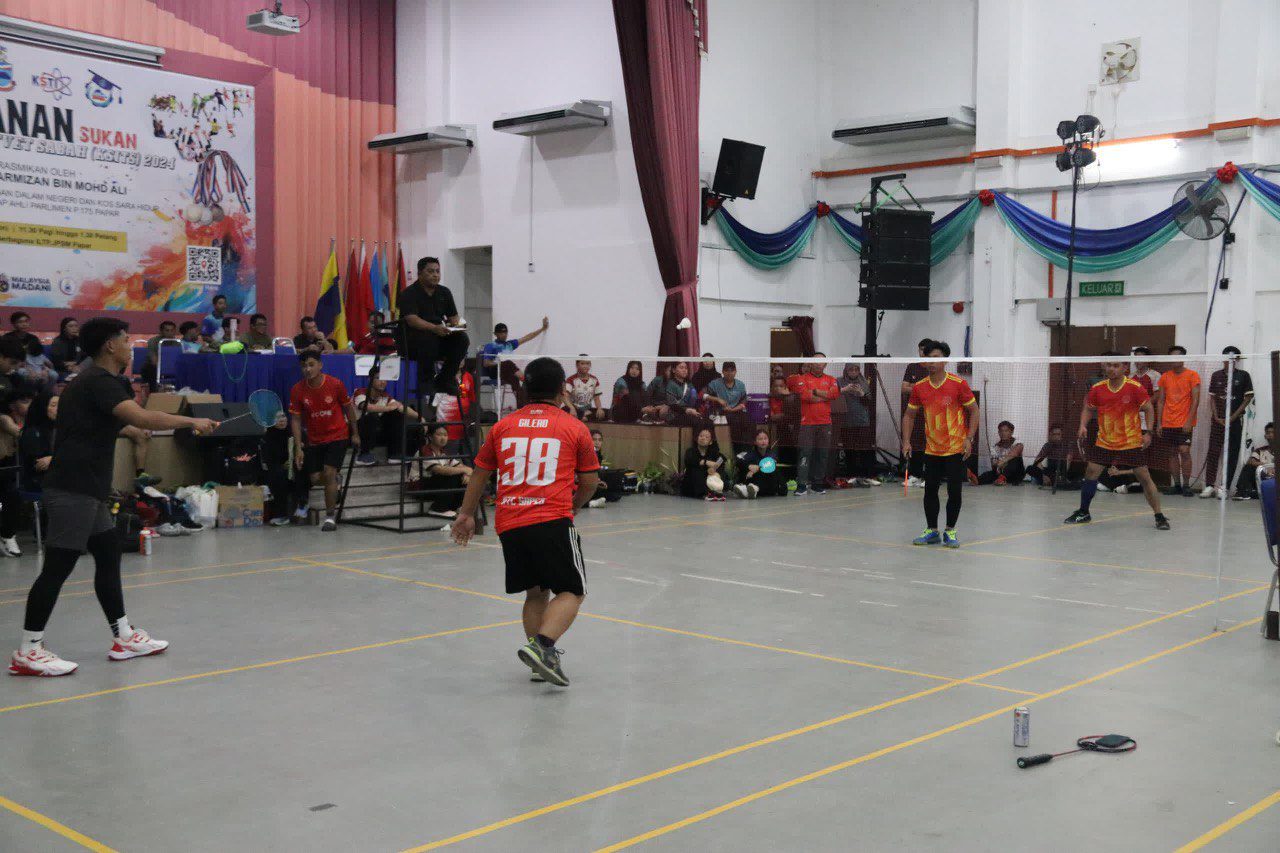 KTC Sport Contingent in action during badminton match